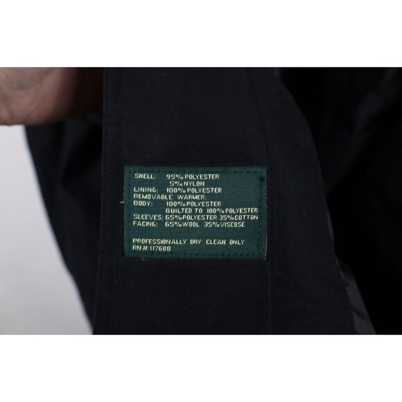 Vintage 90s Ralph Lauren Mens 38S Faded Microfiber Button Trench Coat Jacket - Picture 13 of 16